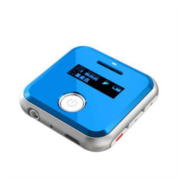 环格H R300 录音笔 MP3播放器 专业录音 运动MP3音乐播放器 蓝色录音笔产品图片1