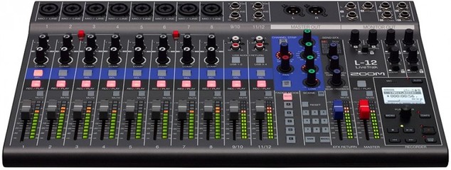 Zoom 搞了一个调音台 + 接口 + 录音机的大拼盘 LiveTrak L-12 - midifan:我们关注电脑音乐