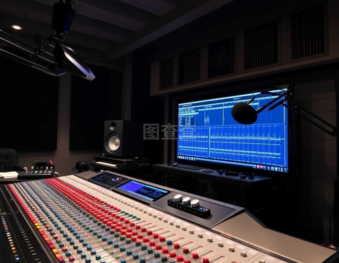 录音棚混音台 专业音乐制作的核心枢纽